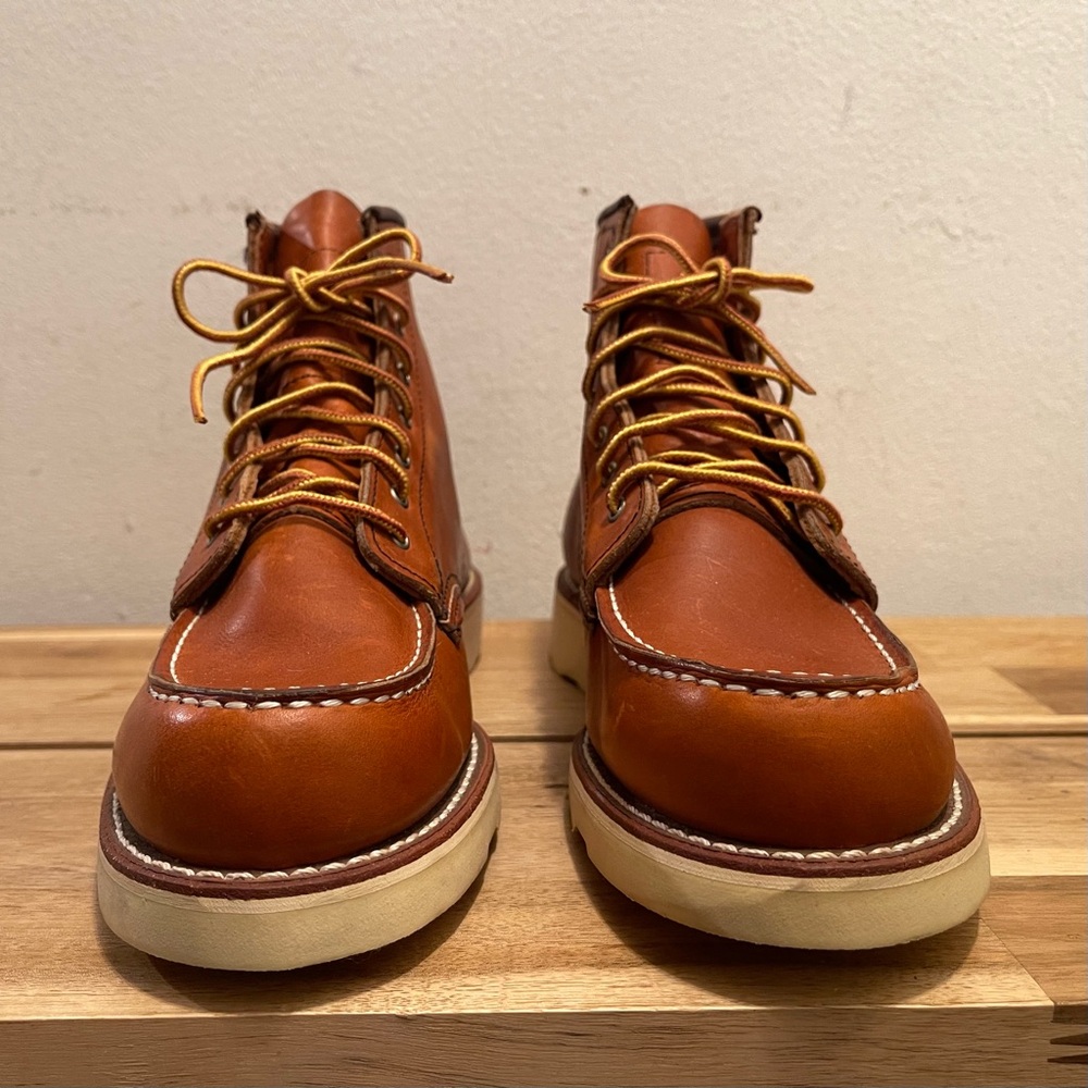 Red Wing Heritage 3375 Women's 6" Moc Toe Boots Oro-Legacy Leather 8.5 B - Picture 3 of 6
